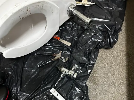Clogged toilet from Apple TV Remote